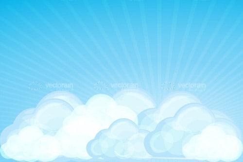 Blue Sky and Clouds Background